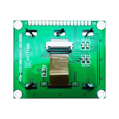 সাদা সাইড ব্যাকলাইট সহ 128X64 ডটস গ্রাফিক FSTN COB LCD মডিউল