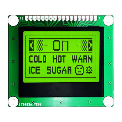 সাদা সাইড ব্যাকলাইট সহ 128X64 ডটস গ্রাফিক FSTN COB LCD মডিউল